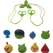 PopŞeker PopŞeker Angry Birds Fırfırlı Oyuncak ve 7 Karakterli Angry Birds Figürleri