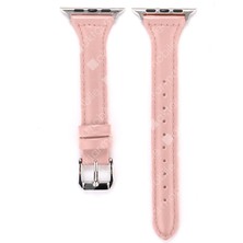 AktarMobile Apple Watch Ultra 49 mm Uyumlu Deri Kordon Premium Dikişli Ince Deri Kayış