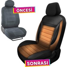 Nice Shop Ford Focus 2.5 Uyumlu Koltuk Kılıfı Enigma Serisi - Taba