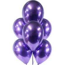 Çıtı Pıtı Store Mor Krom Balon 10'lu