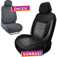 Nice Shop Audi A4 1994-2008 Uyumlu Koltuk Kılıfı Enigma Serisi - Gri