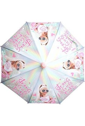 Frocx Barbie Strong Girl Lisanlı Çocuk Şemsiyesi
