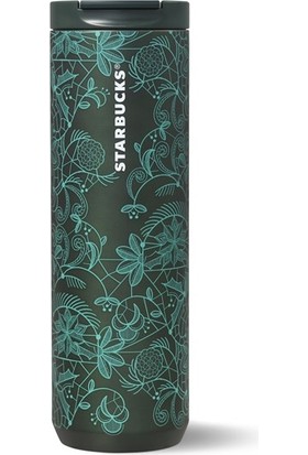 Starbucks Starbucks® Yeşil Desenli Çelik Termos - 473 ml - 11137062