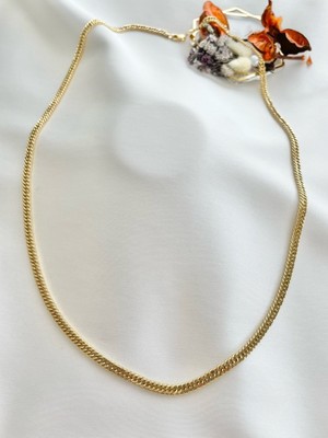 14 Kuyumculuk 4 mm Masif Kalemli Zincir 55CM