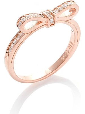 Celikchi Kadın Bakır Renk Parmak Aksesuarı Gümüş Yüzük