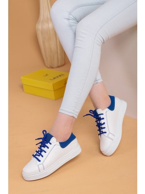 Layki Rocc Beyaz Mavi Kadın Spor Ayakkabı