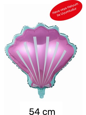 BP Tattoo Pembe Deniz Kabuğu Folyo Balon 54 cm