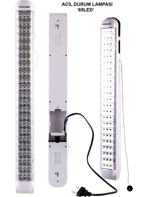 Ceka Şarjlı Işıldak 60 LED'li