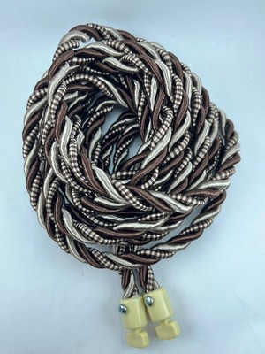 Halis Ticaret Kruvaze Perde Tül Fon Toplama Aparatı Halat Kordon Braçol 300CM Vidalı 1 Adet 3metrekordon