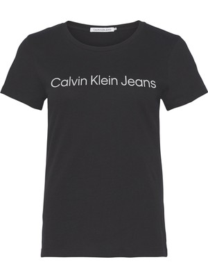 Calvin Klein Kadın Institutional Logo Slim T-Shirt