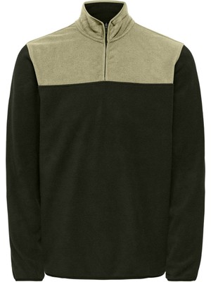 Only & Sons Bisiklet Yaka Koyu Gri Erkek Sweatshirt 22022625_ONSNIKOLAI Reg Hıgh Neck 1