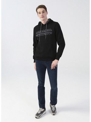 Lee Cooper Kapüşon Yaka Siyah Erkek Sweatshirt 231 Lcm 241020 Tess Sä°yah