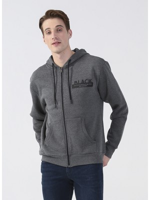 Lee Cooper Kapüşon Yaka Antrasit Melanj Erkek Sweatshirt 231 Lcm 241025 Grand Antrasä°t Mela