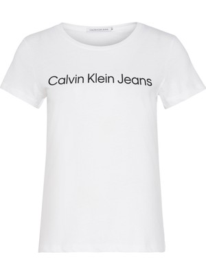 Calvin Klein Kadın Institutional Logo Slim T-Shirt