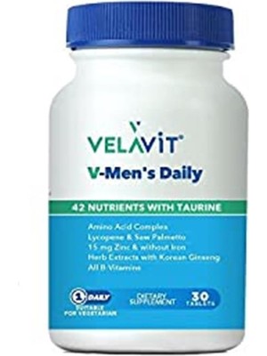 Velavit V-Men's Daily 42 Nutrients With Taurine 30 Tablet