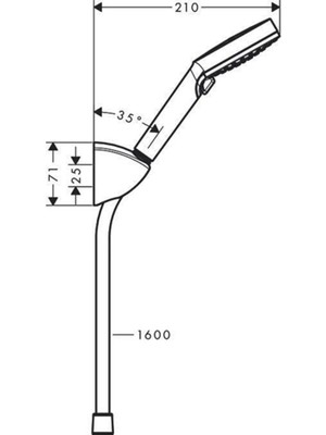 Hansgrohe Vernis Blend Vario Porter Duş Seti 1.6 M