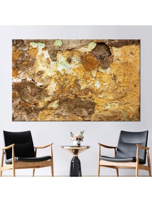 Kayra Export 1 Parça Kanvas Tablo Soyut Kanvas Modern Kanvas Vintage Duvar Dekoru Eski Alçı Kanvas Poster