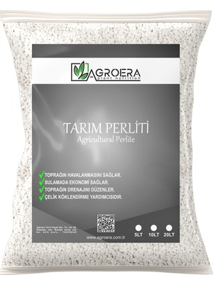Agroera Tarım Perliti 40 Lt Zirai Perlit Steril Köklendirme Ortamı 2-2,8 Kg Su Tasarrufu Sağlar