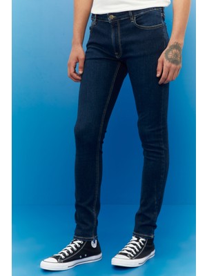 Lee Malone Skinny Fit Normal Bel Denim Esnek Jean Kot Pantolon