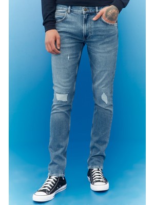 Lee Luke Slim Tapered Esnek Jean Kot Pantolon