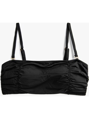 Koton Büzgülü Bikini Üstü İnce Askılı