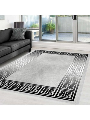 Rovigo Home Dijital Baskı Yıkanabilir Kaymaz Taban Salon Halısı RVG0365