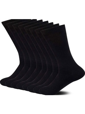 Herosa Tekstil 10'lu Siyah Uzun Pamuklu Çorap
