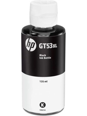 Hp GT53XL 135 ml Mürekkep 1VV21A Siyah Smart Tank (500-515-519-530)