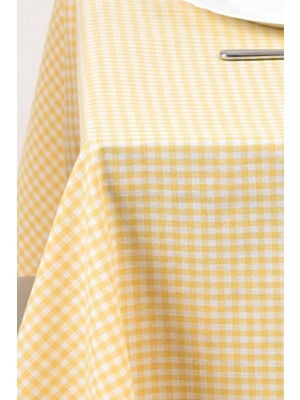 Sofra Bezi Diyarı Piti Kareli Sarı Masa Örtüsü, Sofra Bezi, Piknik Örtüsü Pamuk