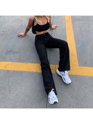 Trn JNS Yüksek Bel 90's Wide Leg Jeans