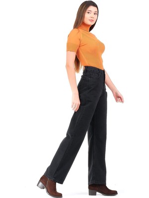 Trn JNS Cep Detaylı Yüksek Bel 90's Wide Leg Jeans 