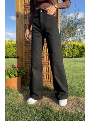 Trn JNS Cep Detaylı Yüksek Bel 90's Wide Leg Jeans 