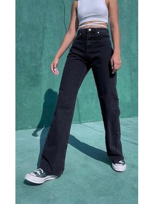 Trn JNS Yüksek Bel 90's Wide Leg Jeans