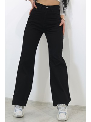 Livik Cep Detaylı Yüksek Bel 90's Wide Leg Jeans 