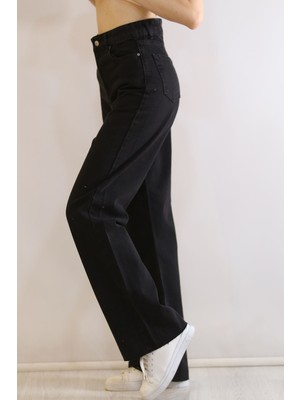 Trn JNS Cep Detaylı Yüksek Bel 90's Wide Leg Jeans 