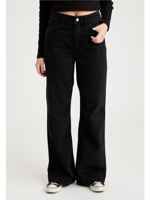 Trn JNS Yüksek Bel 90's Wide Leg Jeans