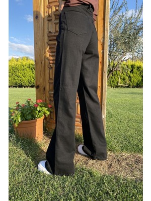 Trn JNS Cep Detaylı Yüksek Bel 90's Wide Leg Jeans 