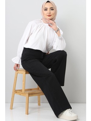 Trn JNS Yüksek Bel 90's Wide Leg Jeans