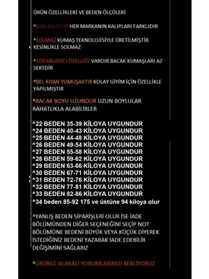 Livik Kadın Siyah Yüksek Bel Likralı Bol Paça Denim Kot Pantolon- Wide Leg