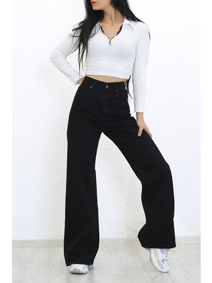 Trn JNS Cep Detaylı Yüksek Bel 90's Wide Leg Jeans 