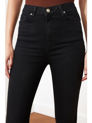 Ramrod Siyah Skinny Jeans Kot Pantolon (Solmayan Siyah)