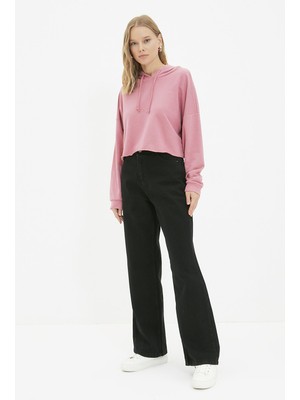 Livik Kadın Süper Yüksek Bel Geniş Paça Wide Leg Jeans Pantolon