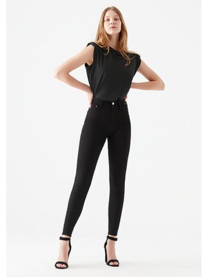 Ramrod Ramrod Jeans Sementa Kadın Siyah Kot Pantolon (Toparlayıcı)