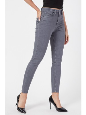 Ramrod Yumuşak Dokulu Süper Skinny Jeans Solmaz Gri Kot Pantolon