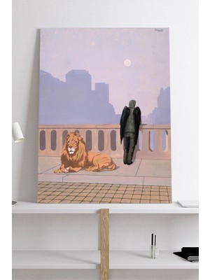 Postermanya Homesickness - Rene Magritte Sanatsal Kanvas Tablo