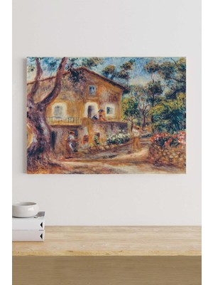 Postermanya Collettes House - Auguste Renoir Sanatsal Kanvas Tablo