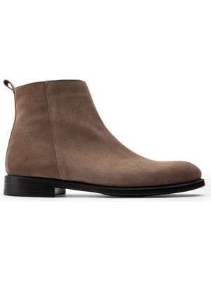 Deery Hakiki Süet Vizon Rengi Erkek Bot