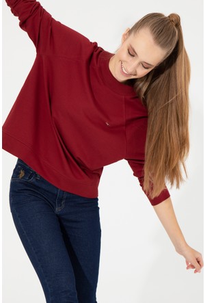 WOMEN FASHION Jumpers & Sweatshirts Ribbed Red XL discount 95% NoName jumper 