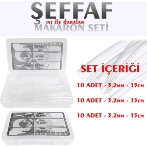 Şeffaf Makaron Seti