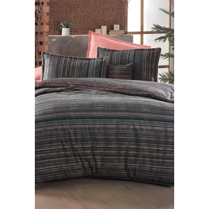 Jonas Antrasit Çift Kişilik %100 Pamuk Flanel (Pazen) Nevresim Takımı